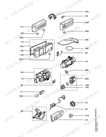 Взрыв-схема посудомоечной машины Privileg PRO86600I-D,10385 - Схема узла Electrical equipment 268